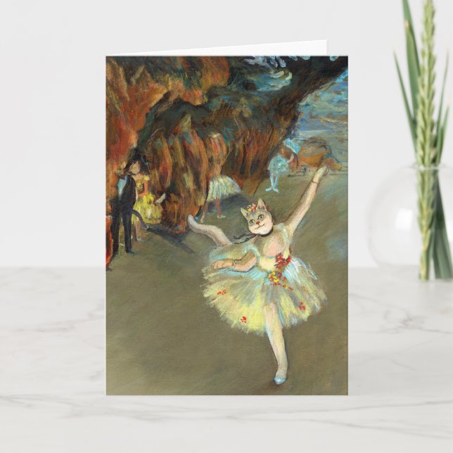 Entgasten Katzen-Karte Karte (Vorderseite)