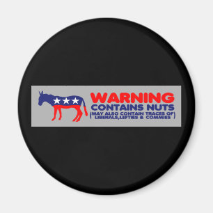 Enthält Nüsse antiliberal Magnet