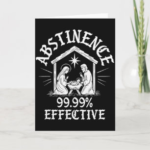 Enthaltsamkeit 99,99% Wirksam Mary Lustig Jesus Re Karte