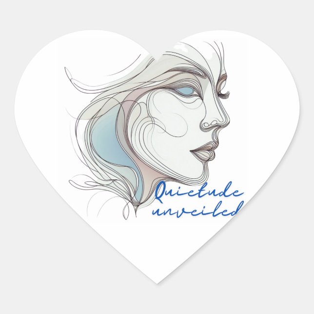 enthüllt Herz-Aufkleber (Vorderseite)