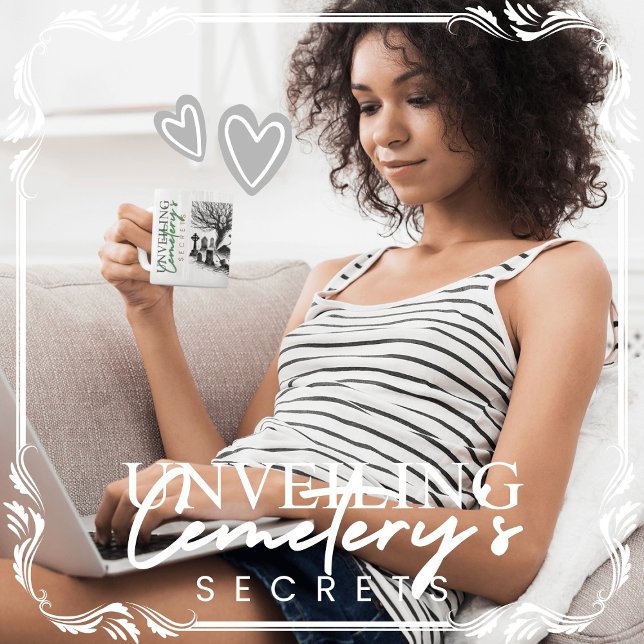 Enthüllung der Geheimnisse des Friedhofs Kaffeetasse (Unveiling the Cemetery's Secrets cover from The Beekeeper Store)