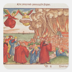 Enthüllung Quadratischer Aufkleber