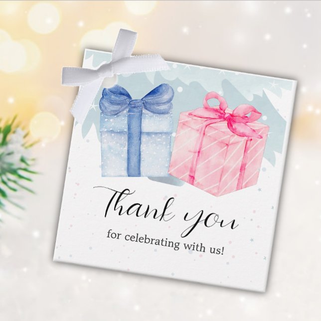 Enthüllung über blaue oder rosa Geschenke Geschenkanhänger (Von Creator hochgeladen)