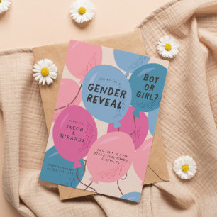 Enthüllung über das Geschlecht Einladung