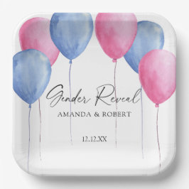 Enthüllung über das Geschlecht von Aquarellonen Pappteller