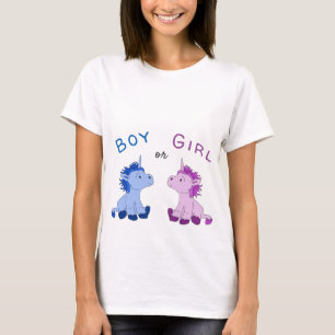 Enthüllung über das Geschlecht von Einhorn oder Mä T-Shirt