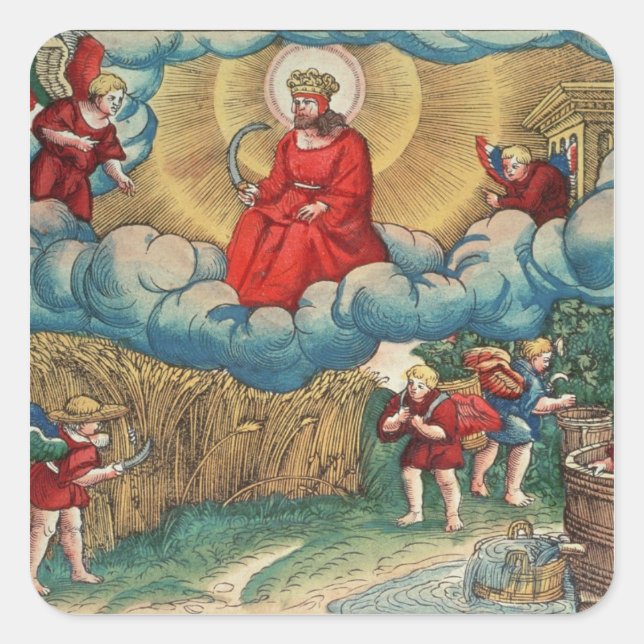 Enthüllungen Quadratischer Aufkleber (Vorderseite)