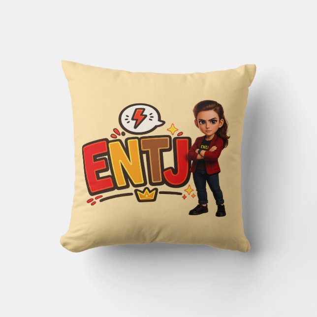 ENTJ — A Conquistadora Visionária Kissen (Vorderseite)
