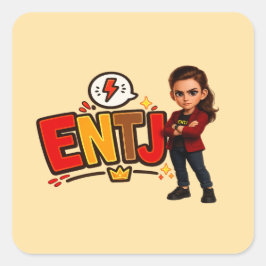 ENTJ — A Conquistadora Visionária Quadratischer Aufkleber