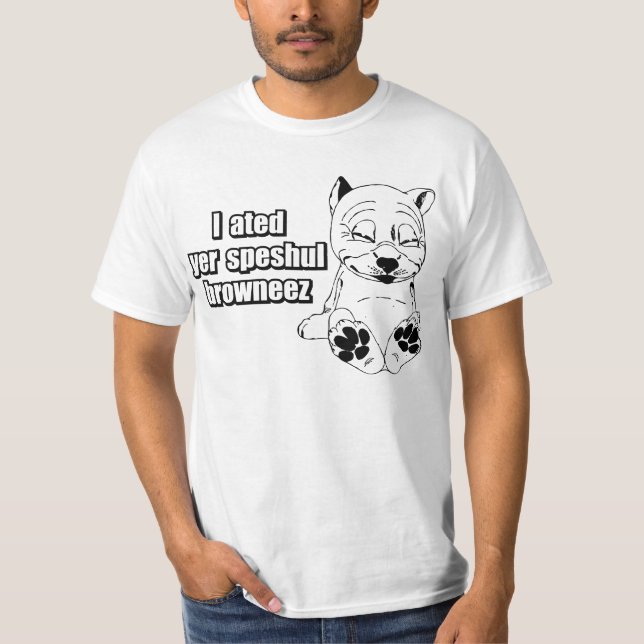 Entkerner-Schokoladenkuchen-Hund T-Shirt (Vorderseite)