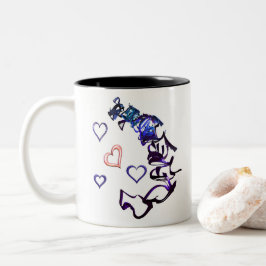 Entketten Sie mein Herz Zwei-Tonen-Tasse Zweifarbige Tasse