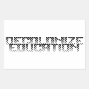 Entkolonialisierung der Bildung Rechteckiger Aufkleber