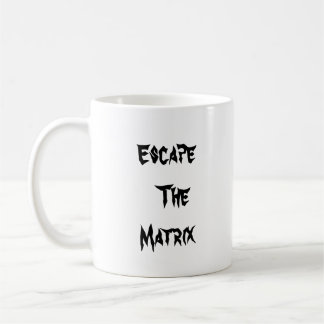 Entkommen Sie der Matrix-Tasse (mit andrew-Status  Kaffeetasse