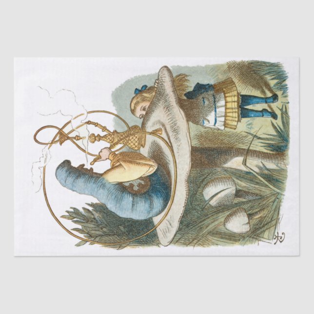 Entkoppelung der Alice im Wunderland Vintag Seidenpapier (Vorderseite)