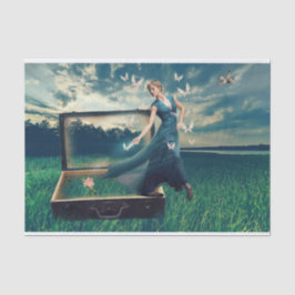 Entkoppelung von Frauen Seidenpapier