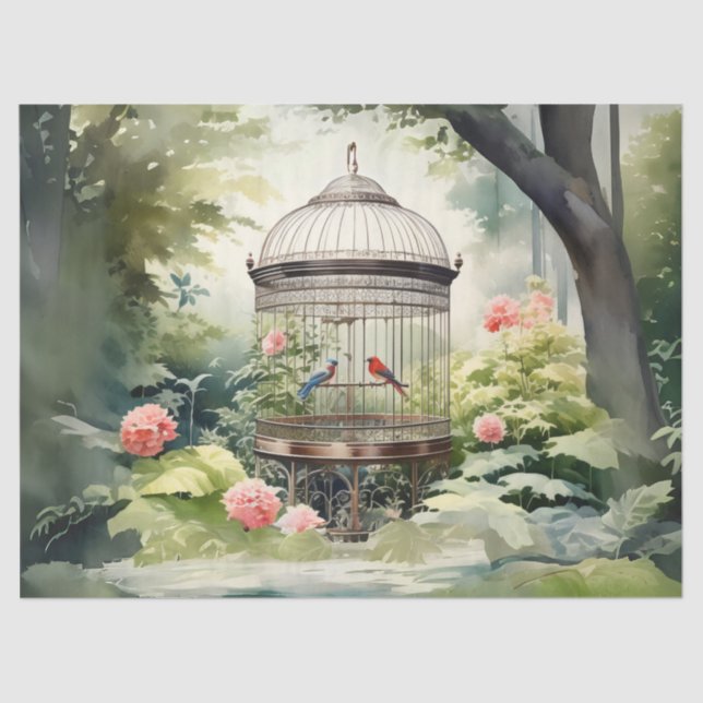 Entkopplung des viktorianischen Vogelkäfers Seidenpapier (Vorderseite)