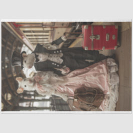 Entkopplung viktorianischer Mäuse Seidenpapier