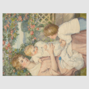 Entkopplung von viktorianischen Frauen und Kindern Seidenpapier