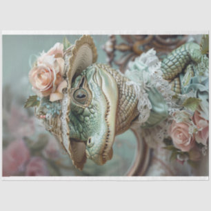 Entkundung der Vintagen Dressed Baby Alligator Seidenpapier