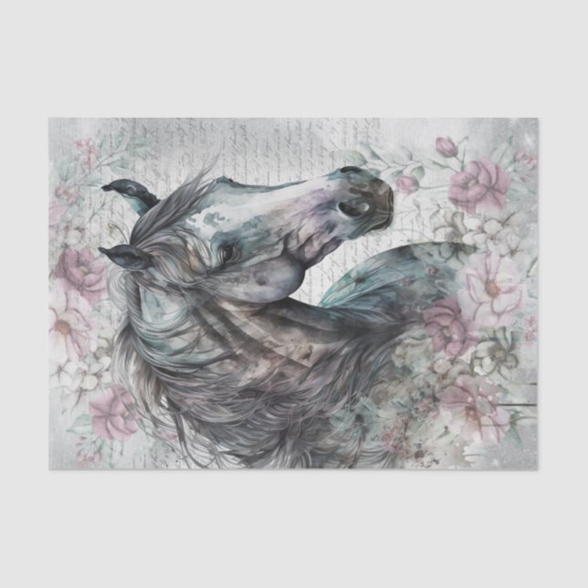 Entkundung des Pferdes Seidenpapier (Vorderseite)