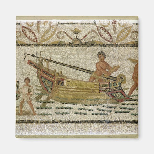 Entladen eines Schiffes Magnet (Vorne)