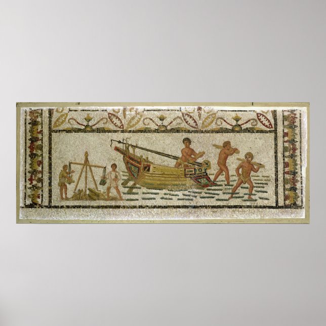Entladen eines Schiffes Poster (Vorne)
