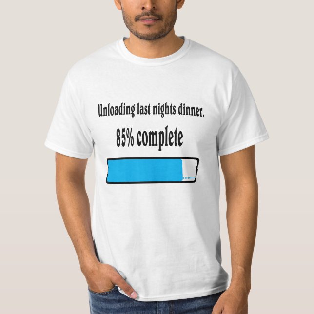 Entladen letzten Abend Abendessen. T-Shirt (Vorderseite)
