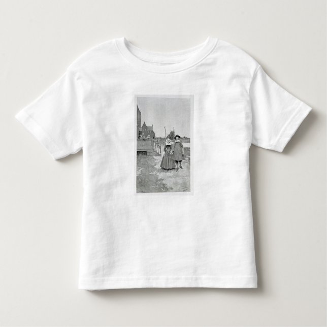 Entlang dem Kanal in altem Manhattan Kleinkind T-shirt (Vorderseite)