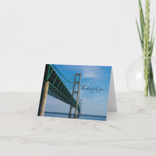 Entlang der Mackinac-Brücke - Denk-an-dich-Karte Karte