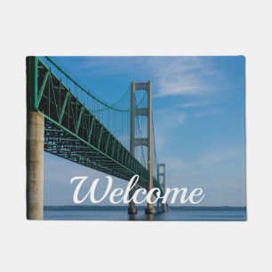 Entlang der Mackinac-Brücke Willkommensheim Fußmatte