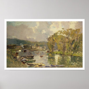 Entlang der Seine bei Meudon, c.1893 (Öl auf Poster
