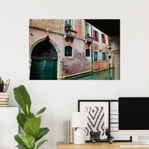 Entlang der Venedig-Kanäle Poster
