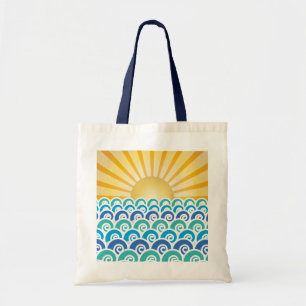 Entlang der Wellen-blauen Tasche