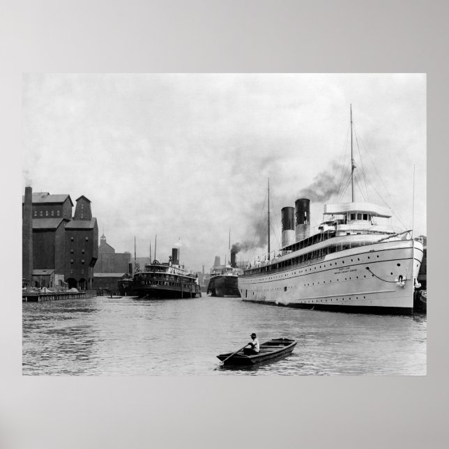 Entlang des Flusses Buffalo, N.Y.: 1905 Poster (Vorne)