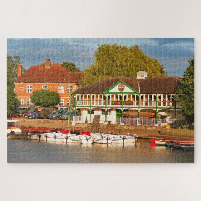 Entlang des Flusses Stratford Upon Avon, England Puzzle (Horizontal)