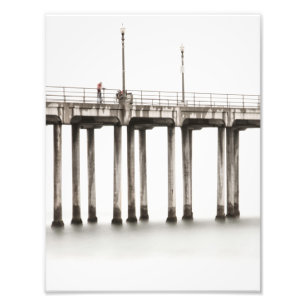 Entlang des Huntington Beach Pier reisen Fotodruck