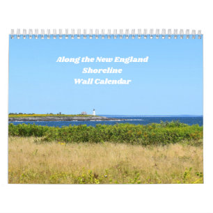 Entlang des New England Shoreline Wall Calendar Kalender