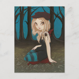 Entlang kam eine Spinne - Postkarte