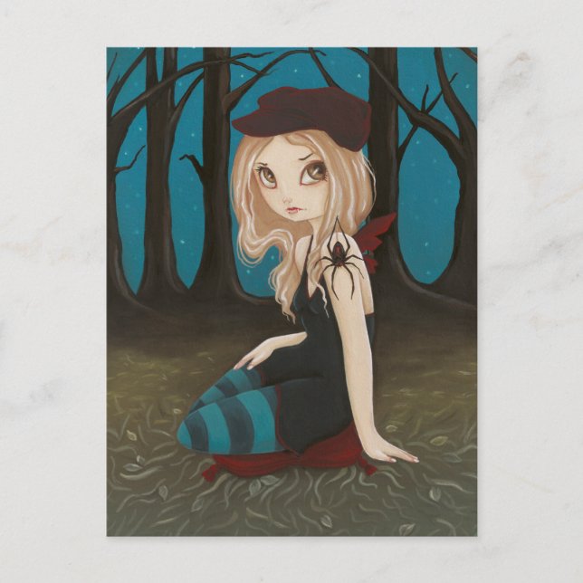 Entlang kam eine Spinne - Postkarte (Vorderseite)