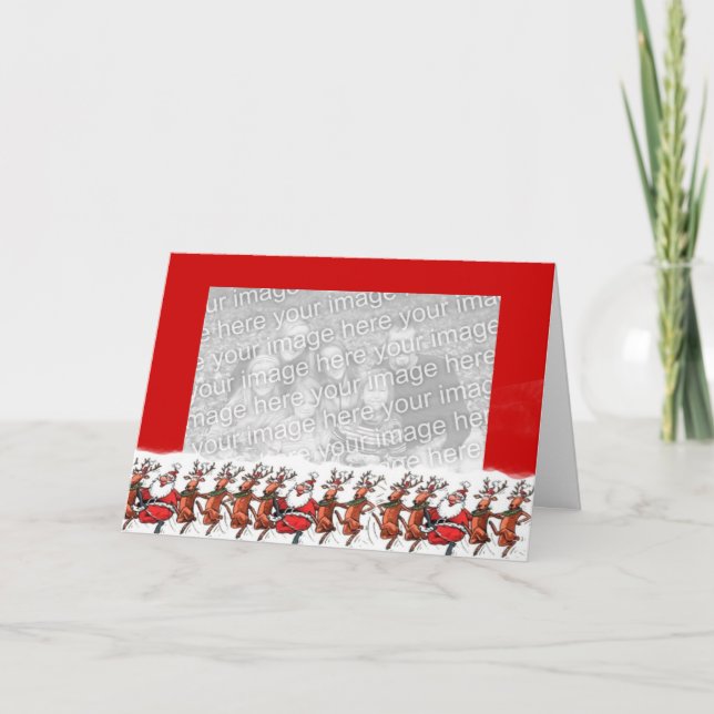 Entlang stürzen feiertagskarte (Vorderseite)