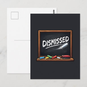 Entlassene Tafel-Lehrer-Würdigungsdesign Postkarte