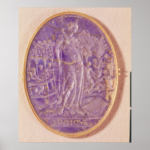 Entlastung, die eine Allegorie von Musik darstellt Poster