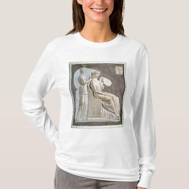 Entlastung, die eine Frau an ihr toile darstellt T-Shirt (Vorderseite)