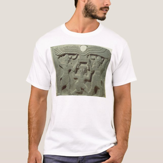 Entlastung, die Gilgamesh zwischen zwei darstellt T-Shirt (Vorderseite)