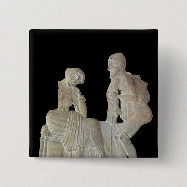 Entlastung, die Odysseus und Penelope darstellt Button (Vorderseite)
