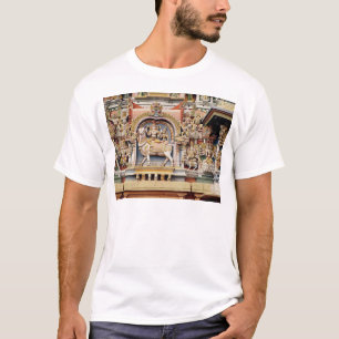 Entlastung, die Shiva und Parvati Reiten darstellt T-Shirt