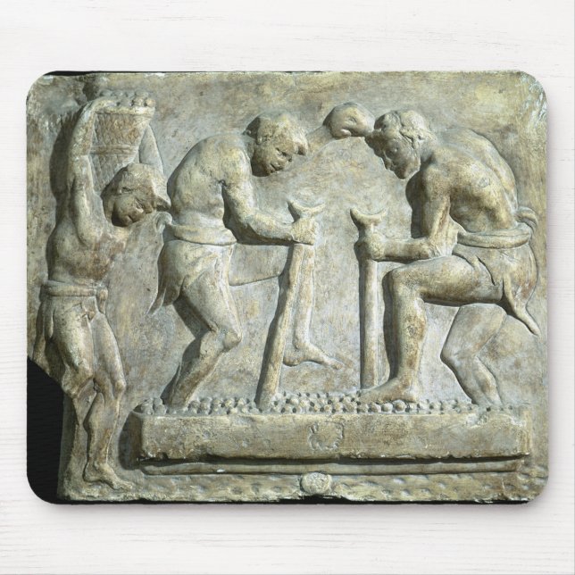 Entlastung, die Straßenbetoniermaschinen darstellt Mousepad (Vorne)