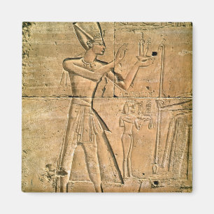 Entlastung, die Tuthmosis III machend darstellt Magnet