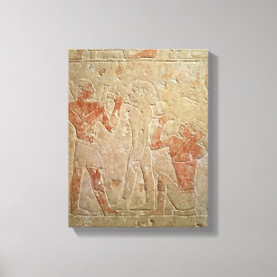 Entlastung, die zwei Bildhauer schnitzen a Leinwanddruck