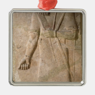 Entlastung eines Assyrian Kriegers Ornament Aus Metall
